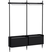HAY Pier System 1002 Garderobe - black