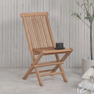 Nohr Inklapbare Tuinstoel 'Amberia' Teakhout, kleur Naturel