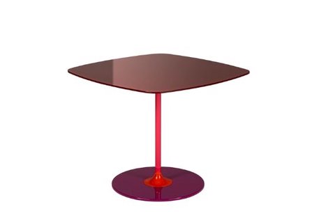 Kartell Thierry Tafel klein - bordeaux