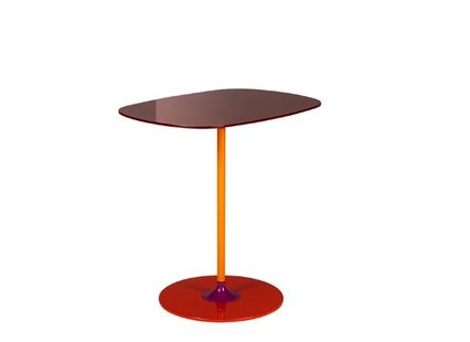 Kartell Thierry Tafel hoog - bordeaux