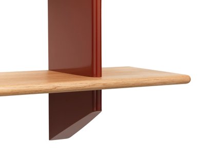 Vitra Rayonnage Mural Wandregal - Eiken - japanese red
