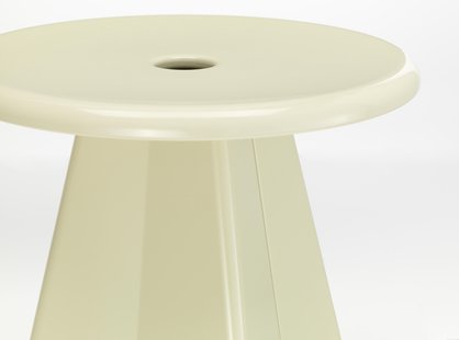 Vitra Tabouret Métallique - Prouvé Blanc Colombe (écru)