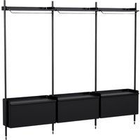 HAY Pier System 1003 Garderobe - black