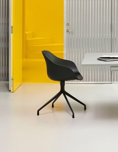 HAY About A Chair AAC 220 - black 2.0 - zwart - viltglijders