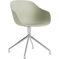 HAY About A Chair AAC 220 - pastel green 2.0 - gepolijst aluminium - viltglijders