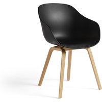 HAY About A Chair AAC 222 - black 2.0 - Eiken gelakt (op waterbasis) - Standaard glijders kunststof