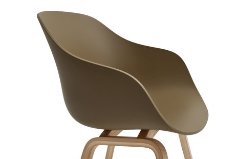 HAY About A Chair AAC 222 - clay 2.0 - Eiken gelakt (op waterbasis) - Standaard glijders kunststof