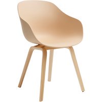 HAY About A Chair AAC 222 - viltglijders - Eiken gelakt (op waterbasis) - pale peach 2.0