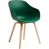HAY About A Chair AAC 222 - teal green 2.0 - Eiken gelakt (op waterbasis) - viltglijders