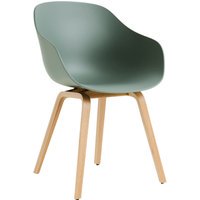 HAY About A Chair AAC 222 - viltglijders - Eiken gelakt (op waterbasis) - fall green 2.0