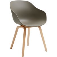 HAY About A Chair AAC 222 - viltglijders - Eiken gelakt (op waterbasis) - khaki 2.0