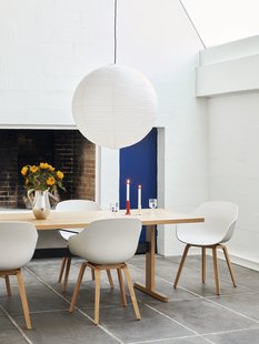 HAY About A Chair AAC 222 - white 2.0 - Eiken gelakt (op waterbasis) - viltglijders