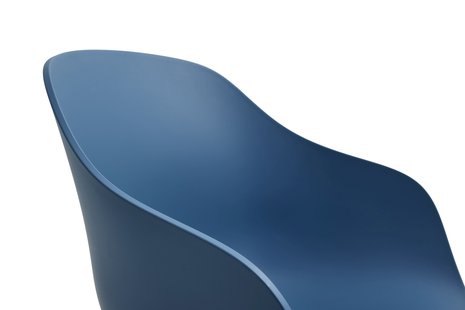 HAY About A Chair AAC 222 - viltglijders - zwarte lak op waterbasis - azure blue 2.0