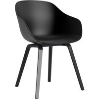 HAY About A Chair AAC 222 - black 2.0 - zwarte lak op waterbasis - viltglijders