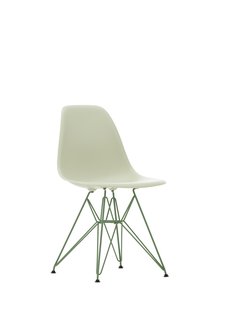 Vitra DSR Colours Eames Plastic Side Chair - Glijders voor tapijt - kiezelsteen RE