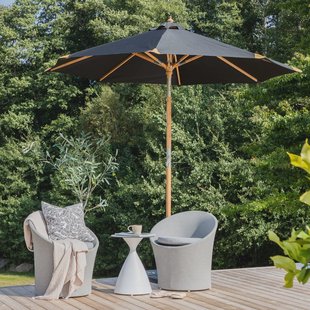 Nohr Parasol 'Genese' 270cm, kleur Zwart