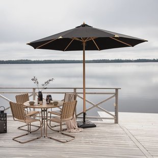 Nohr Parasol 'Adi' 330cm, kleur Zwart