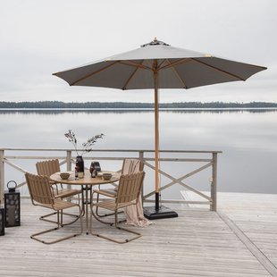 Nohr Parasol 'Adi' 330cm, kleur Grijs