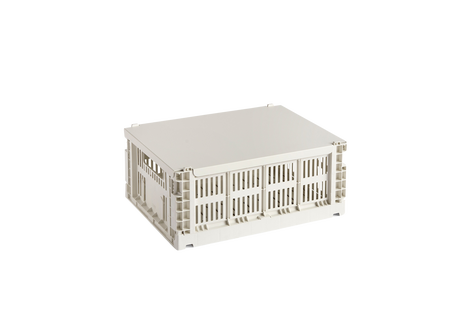 HAY Colour Crate Deksel M - metaal - off white