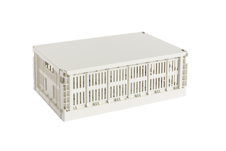 HAY Colour Crate Deksel L - metaal - off white