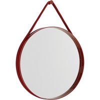 HAY Strap Mirror No 2 - red - Ø 50 cm