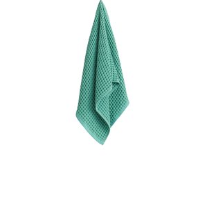 HAY Waffle Handdoek - emerald green