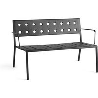 HAY Balcony Lounge Bank mit Armlehnen - anthracite
