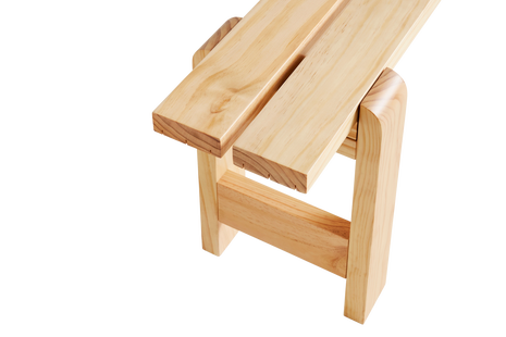 HAY Weekday Bank - blank gelakt, op waterbasis - 111 x 23 cm