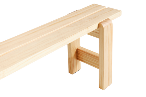 HAY Weekday Bank - blank gelakt, op waterbasis - 140 x 23 cm