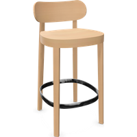 Thonet 118 MH / MHT Barkruk - Beuken licht gebeitst - H 84 cm