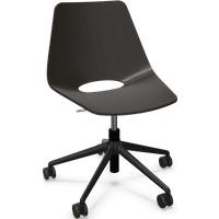 Thonet S 661 DR Draaistoel - Eiken Zwart (TP 29) gebeitst