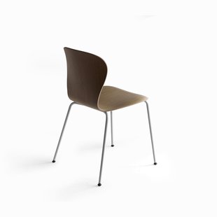 Thonet S 220 Stalen buisstoel - eiken helder gelakt - chroom