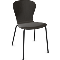 Thonet S 220 Stalen buisstoel - Eiken Zwart (TP 29) gebeitst - diepzwart