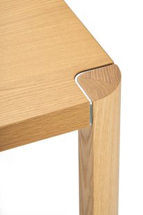 Thonet 1140 Eettafel - eiken helder gelakt - vierkant, 100 x 100 cm