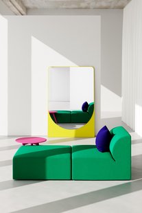 Objekte unserer Tage FRIEDRICH MAX Spiegel Essen gelakt - zwavelgeel