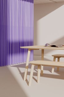 Objekte unserer Tage MEYER 23 Tafel - eik wit - XLarge (240 x 92 cm)