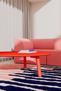 Objekte unserer Tage MEYER COLOR Salontafel Large - felrood