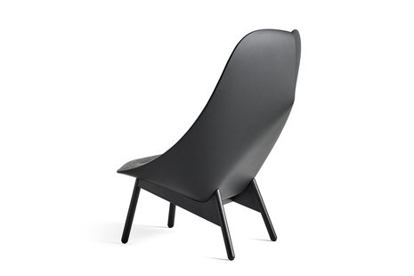 HAY Uchiwa Fauteuil - Hallingdal 166/Sierra Si1001 - zwarte lak op waterbasis