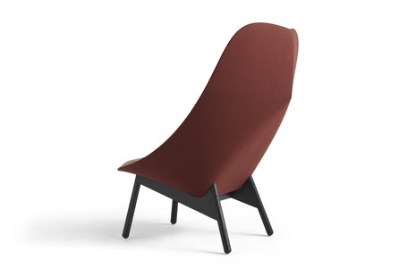 HAY Uchiwa Fauteuil - zwarte lak op waterbasis - Raas 642/Steelcut 655