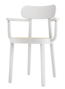 Thonet 118 F Armleunstoel - Beuken wit gebeitst