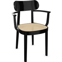 Thonet 118 F Armleunstoel - Hoogglans lak zwart