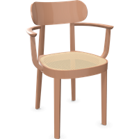Thonet 118 F Armleunstoel - Hoogglans lak oudroze