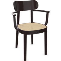 Thonet 118 F Armleunstoel - Hoogglans lak donkerbruin