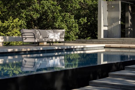 HOUE LEVEL 2 loungebank - rechts - Sunbrella Heritage ash