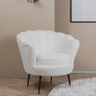Nohr Fauteuil 'Yoni' Teddy, kleur Wit