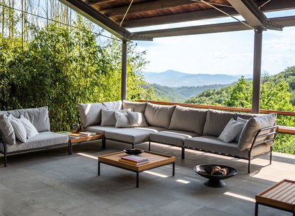 HOUE LEVEL 2 Lounge Set 4 - Sunbrella Heritage - Ash