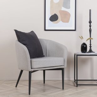 Nohr Fauteuil 'Jennilee' Bouclé, kleur Grijs