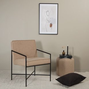 Nohr Fauteuil 'Sidra' Teddy, kleur Beige