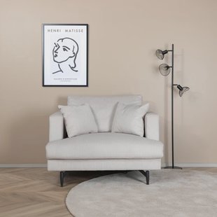 Nohr Fauteuil 'Tamora' Rib, kleur Beige