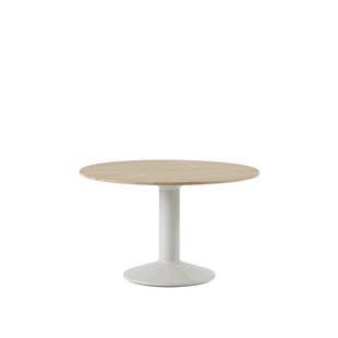 Muuto Midst Tafel - Oiled Oak/Grey - Ø 120 cm